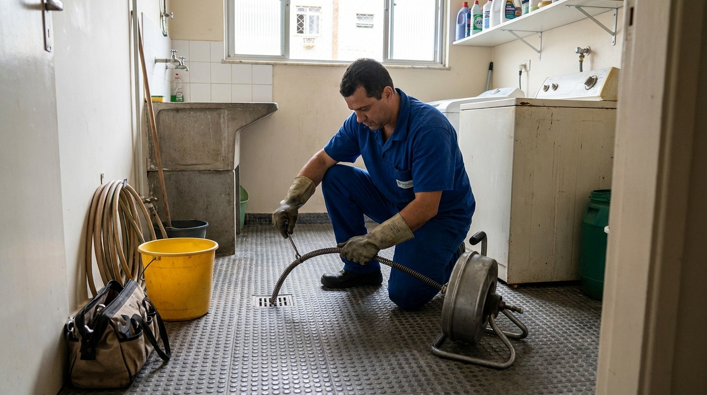 Desentupimento de ralo profissional em Londrina‑PR